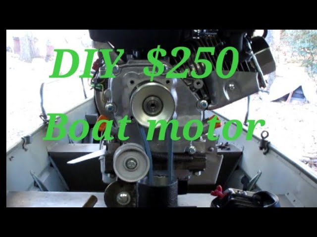 How to build a DIY $250 boat  motor