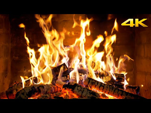 🔥 Warm Fireplace Glow: Relaxing Crackling Fire Sounds for Cozy Evenings & Deep Relaxation