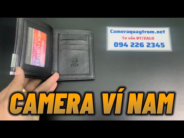 Camera Nguỵ Trang Ví Nam | Bóp Camera Giấu Kín Mẫu Mới WiFi Xem Từ Xa Hình Ảnh Full 4K