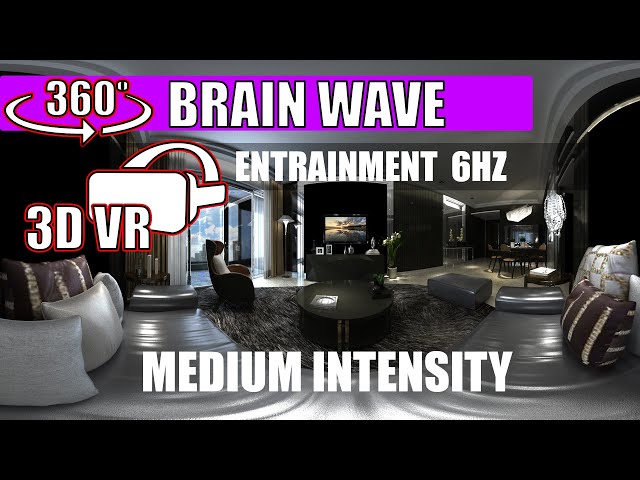 360 3D VR - 6HZ Brain Wave Entrainment Video - Song 1 - Medium