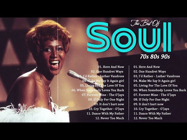 Aretha Franklin, Stevie Wonder, Marvin Gaye, Luther Vandross, Al Green - 60's 70's RnB Soul Groove