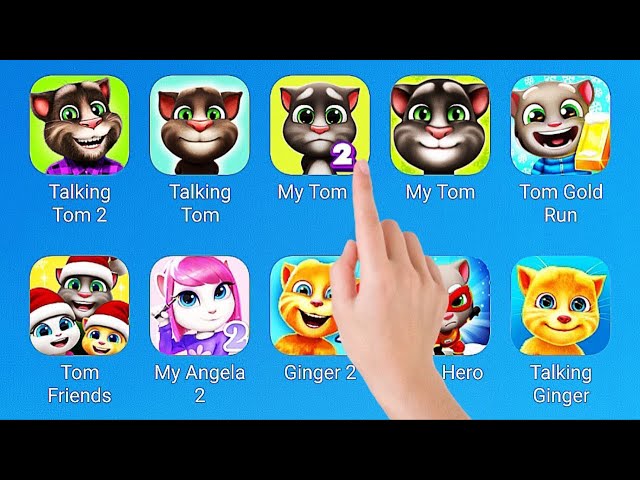 Talking Tom 2 Talking Tom My Tom 2 my Tom Tom Gold Run Tom Friends My Angela 2 Ginger 2