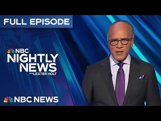 Nightly News Full Episode - Jan. 16