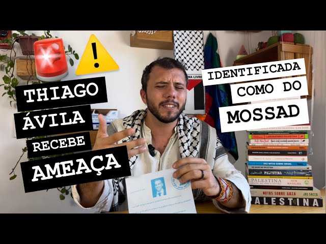 Thiago Ávila recebe ameaça identificada como Mossad - “Nós estamos seguindo você”