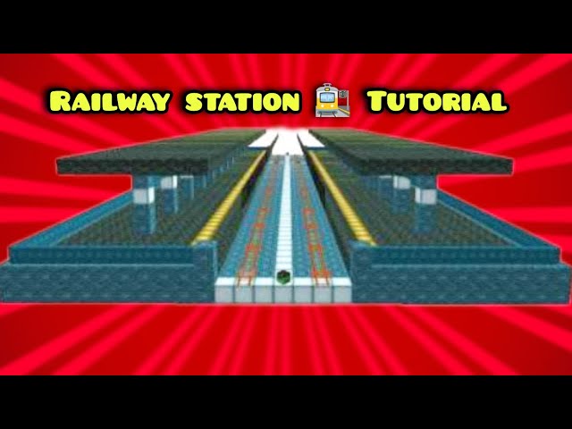 Minecraft Railway Station 🚉 Tutorial 🔥 Challenge Video ✌️💯 #minecraft #trending #minecrafttutorial