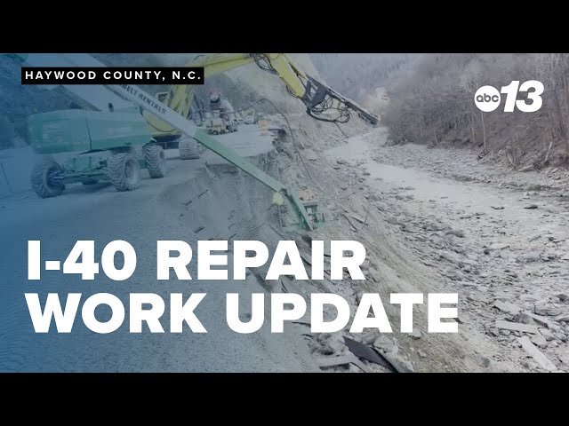 Temporary repairs on I-40 at NC-Tennessee line to allow partial reopening