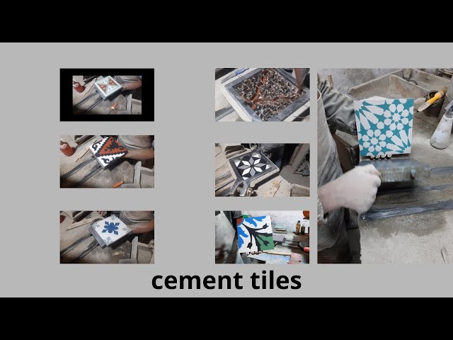 how to make cement tiles in minutes