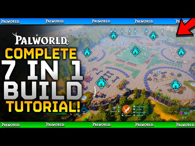 How To Build Amazing 7 in 1 Base // Build Tutorial - Palworld Feybreak Full Base Building Guide