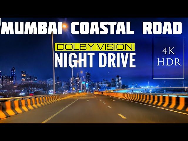 Mind Blowing Mumbai Coastal Road Night Drive Video That You Have Been Waiting For! 4K HDR DOLBY