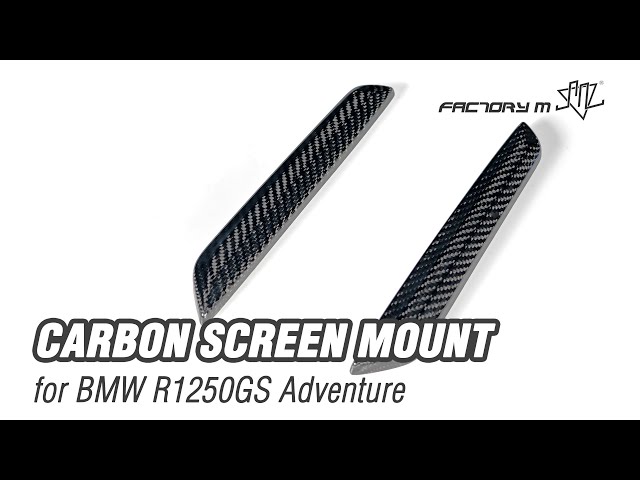 [FACTORY M] Carbon Screen Mount for BMW R1250GS Adv Installation Guide