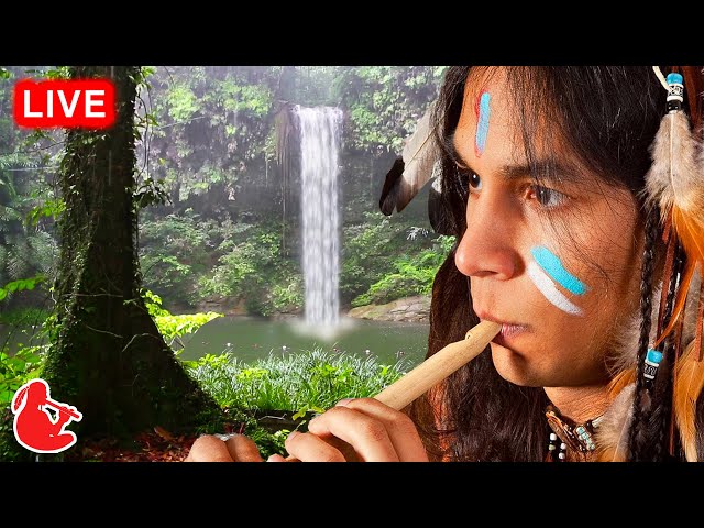 Native American Flute Music & Rain | Deep Sleep Music, Relaxing Music, Healing Music