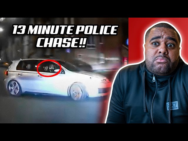 POLICE CHASE BOUNCY CASTLE BOSS IN GOLF R REACTION!!