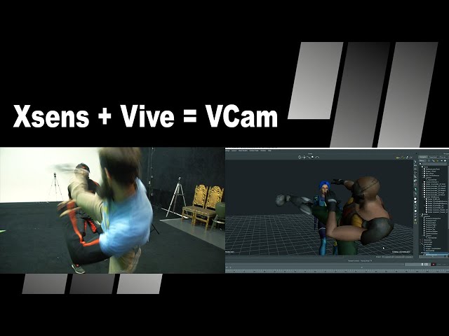 3Viz (3D Action Previz) - VCam upgrade using Xsens and HTC Vive (SuperAlloy)