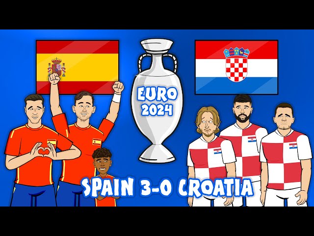 3-0! SPAIN vs CROATIA💥 (Euro 2024 Goals Highlights España Hrvatska)