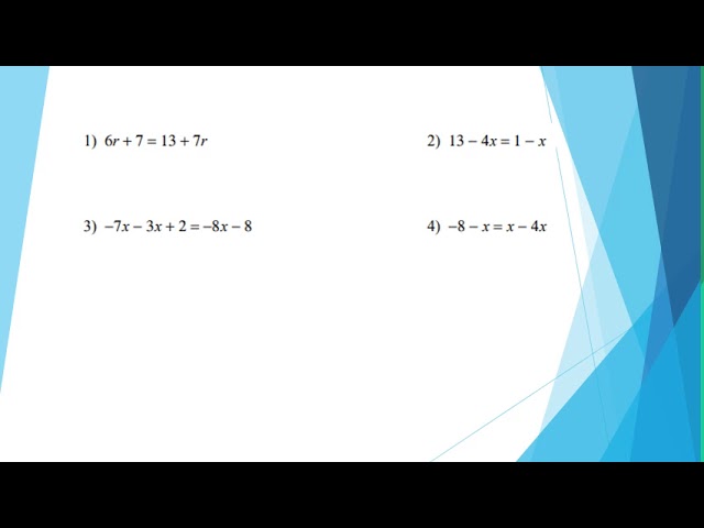 Solving Eqn w Vars Both Sides