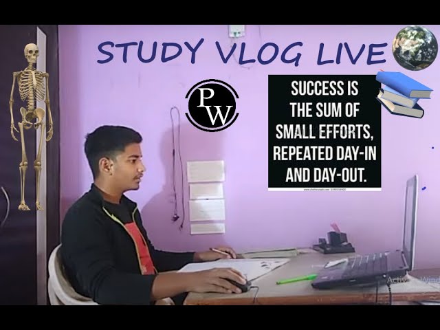 STUDY WITH ME LIVE || PHYSICS WALLAH || #studywithmelive #neetaspirant #neet #motivation #arjunaneet