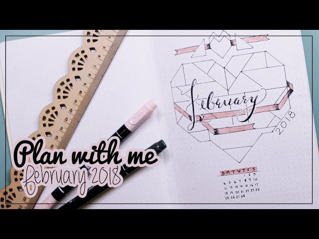 Plan with me || Bullet Journal Layout || February 2018