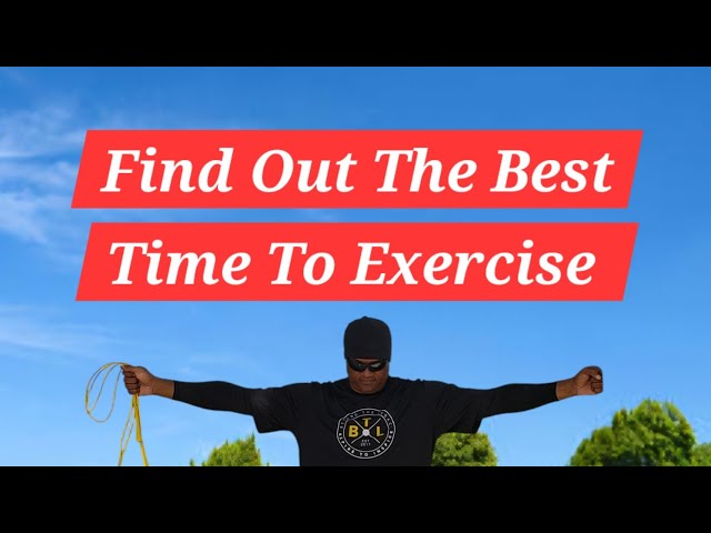 Best Time to Exercise for Healthy Blood Sugar!