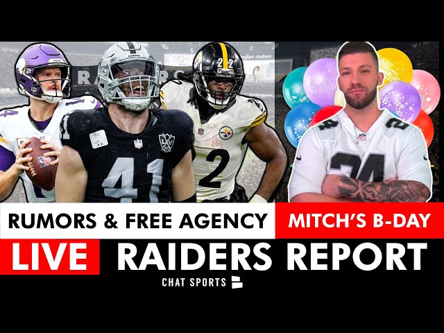 Raiders LIVE: NFL Free Agency News & Fun Raiders Rumors + Mitchell Renz B-Day Happy Hour