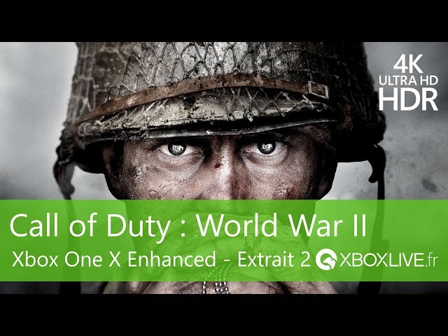 Call of Duty : World War II sur Xbox One X en 4K Ultra HD et HDR extrait 2