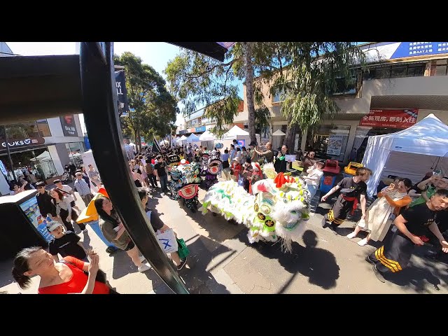 Lion Dance at the Moonlight Garden Party (360° Video)