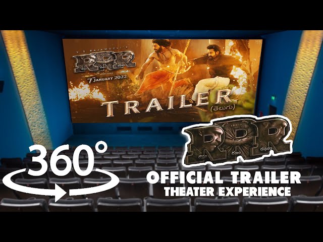 360° Video |  RRR Official Trailer (Telugu) 🔥🔥 Theater Experience | Kindly Use 🎧 Earphones