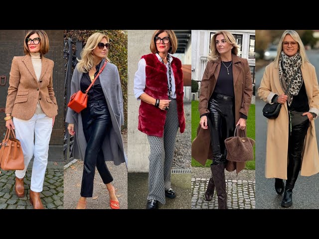 Natural Older Women OVER 50 60 70 |New Trends Fashion For Women |Autumn/ Winter|Fall Fashion 2024