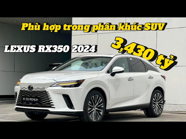 🌟 Lexus RX350 Premium và Luxury 2024 màu trắng và đen  | Hotline Quyết Trần: 0886-092-888