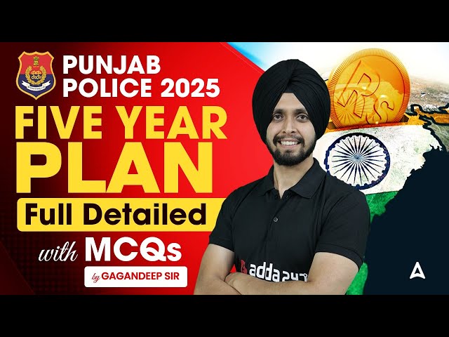 Punjab Police 2025 | FIVE YEAR PLANS Full Detailed With MCQs |By Gagan sir