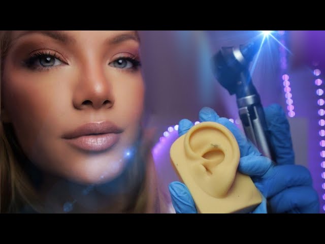 ASMR Ear Exam Deep Inside Your Ears: Otoscope Inspection, Ear Cleaning, Hearing Test *Mouth Sounds*