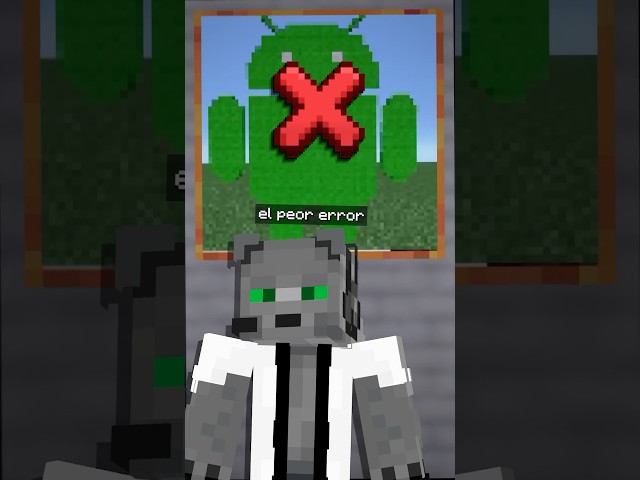 Peor ERROR de ANDROID Minecraft!!