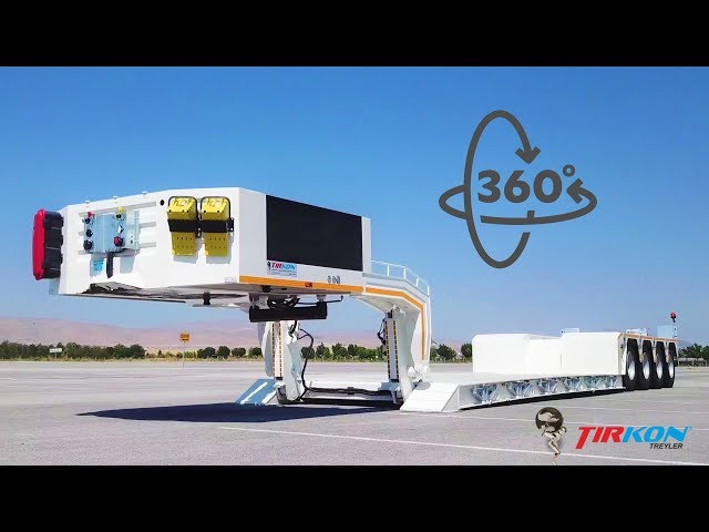 Hydraulic Detachable (Removable) Gooseneck Lowboy TIRKON TRAILER 360 VR