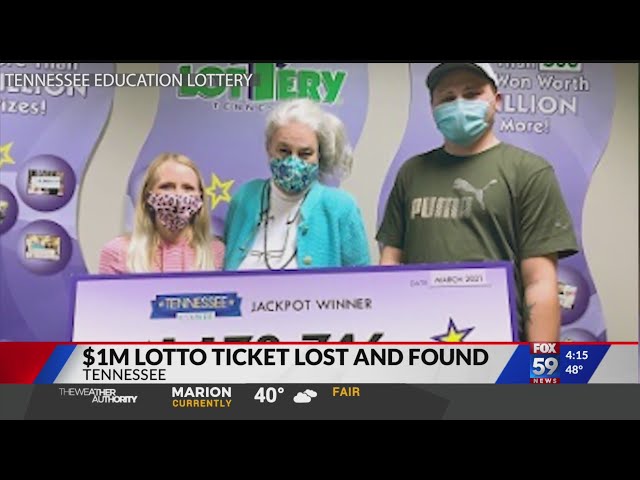 Winning $1M lotto ticket lost...and found