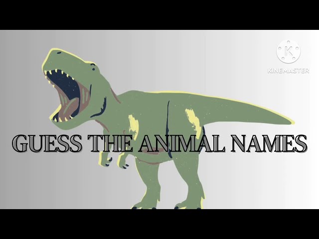 QUIZ TIME|ANIMAL NAMES  QUIZ | LEARNING VIDEO |FOR KIDS|IN ENGLISH|