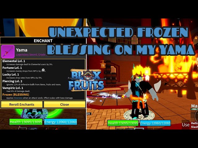 How I Got an Unexpected Frozen Blessing On My Yama! #roblox #bloxfruits #feed #fyp #games #fypシ゚