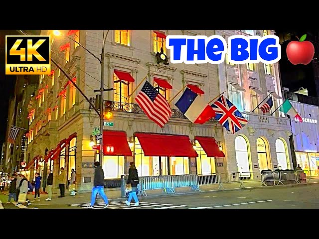 Incredible New York City 4K Driving Tour Manhattan Nightlife