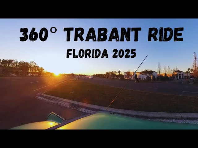 RIDE ALONG WITH ME IN 360 AS I CRUISE FLORIDA'S STUNNING SUNSET IN MY TRABANT PICKUP!