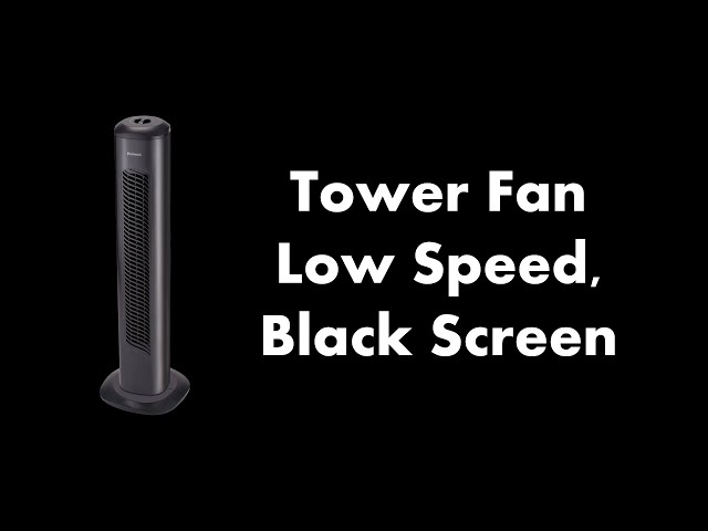 🔴 Tower Fan - Low Speed, Black Screen 💨⬛ • Live 24/7 • No mid-roll ads