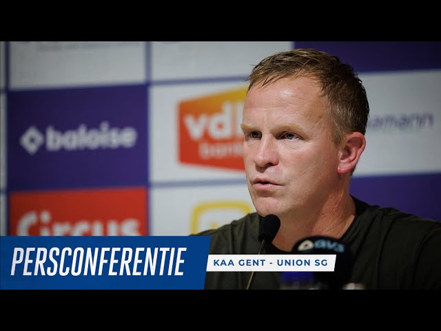 🎙️ Persconferentie na KAA Gent - Union