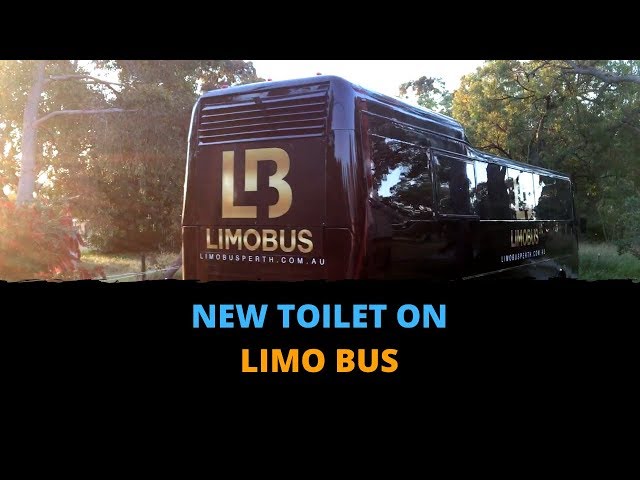 Limousine Bus and 1 New Toilet. You Need to See This