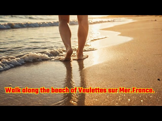 Walk along the beach of Veulettes sur Mer.France.Part 2.