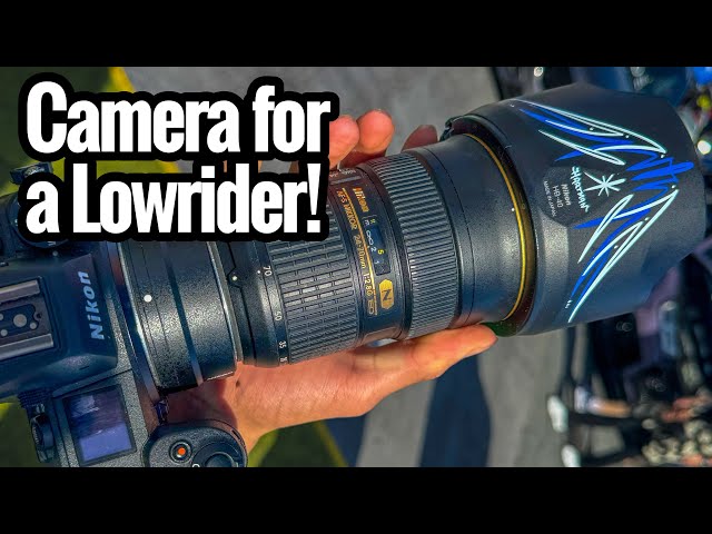 Pinstriping on My Nikon Camera LIVE At a CAR SHOW! (Lowrider Blvd)