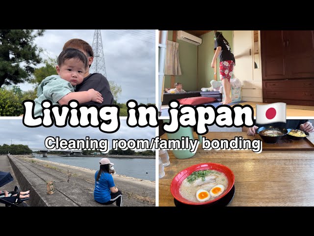 🌊Living in japan|cleaning room|go to park|japan mall, drink stArtbucks,eating ramen,family bonding