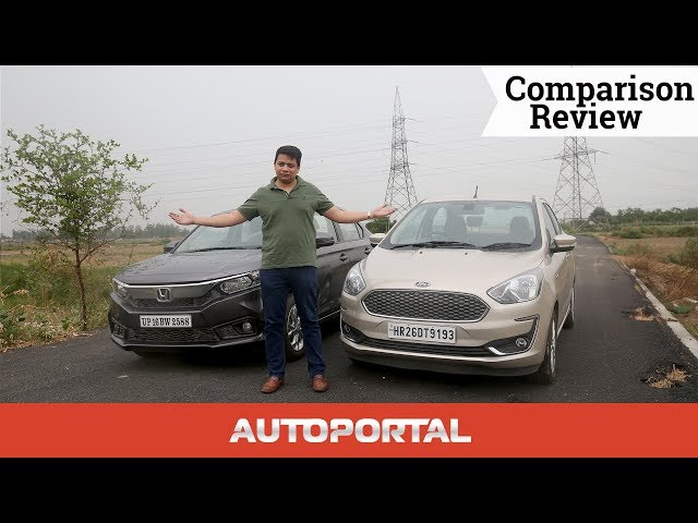 Ford Aspire vs Honda Amaze comparison English - Autoportal