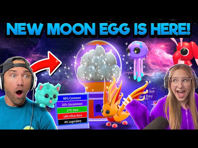 Adopt Me NEW MOON Egg Update! We Hatch Every NEW Pet!