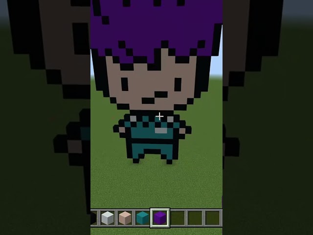 Thanos pixel art #squidgame #minecraft