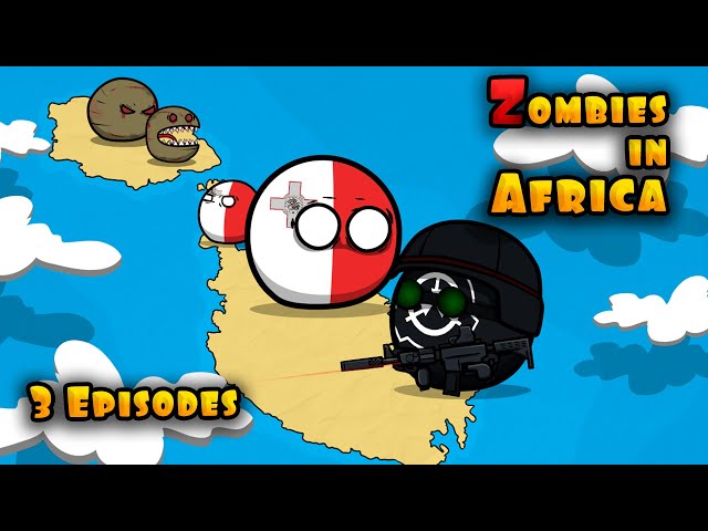 Zombies in africa. Episode 3. Malta ( countryballs )