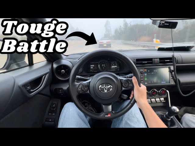 Tuned Gr86 goes on a Touge battle vs Supra