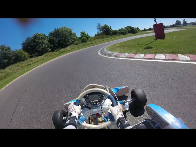 Lap Around Whilton Mill Kart Track, UK, Rotax Max Senior onboard GT Driver Robert Hissom Helmet Cam