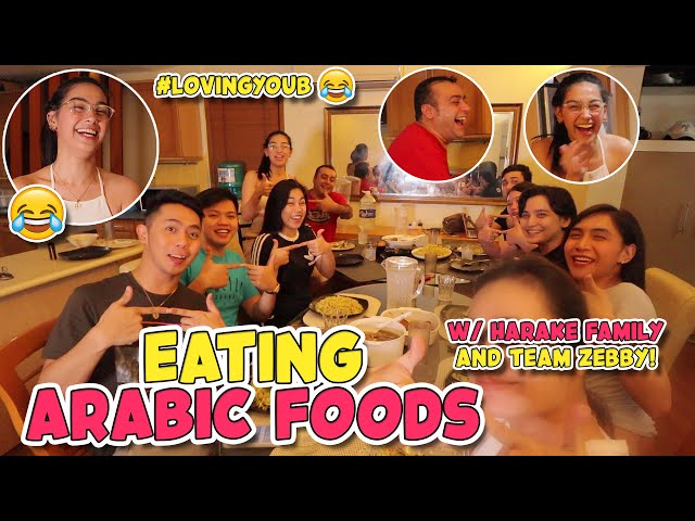 EATING ARABIC FOODS W/ HARAKE FAMILY & TEAM ZEBBY! *LAPTRIP HAHAHA* | ZEINAB HARAKE